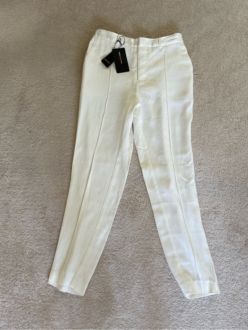 Zadig & Voltaire Deluxe Panda Satin Pants, NWT, EU 38